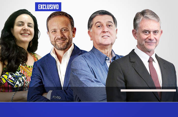 Silvia, Marco, Topázio e Ricardo