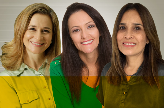 Tatiane Panato, Jaciguara Shibao e Ana Marcia Lopes