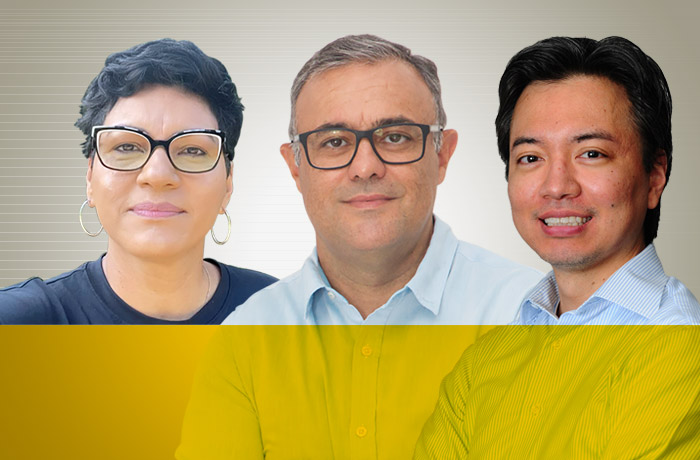 Adriana Gouveia, Paulo Henrique Campos e Dênis Nakazawa