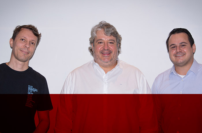 Adriel Faria, Rodrigo Mandaliti e Raphael Gonçalves