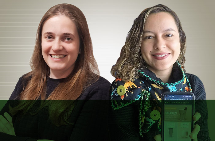 Andrea Zulians, da Herbalife Nutrition, e Luana Oliveira, da BBRO Comunicação