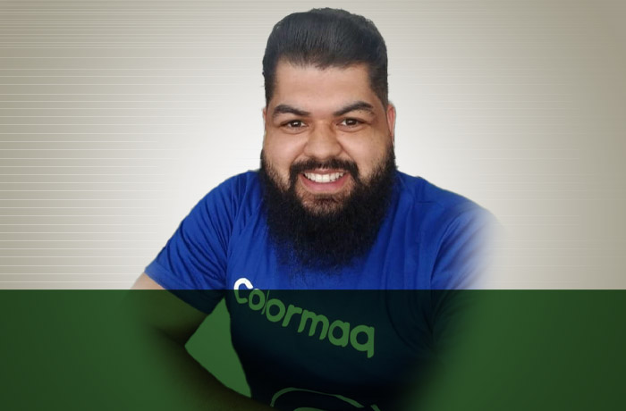 Kevin Santos, especialista de e-commerce B2B e B2C na Colormaq